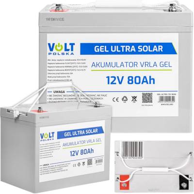 VOLT 80 Ah gélová batéria 12V pre fotovolticke zariadenia