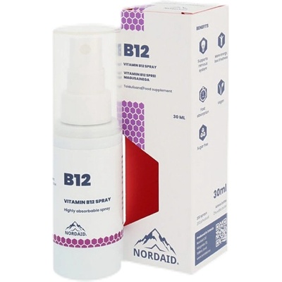 Nordaid B12 Spray 400 mcg | with Methylcobalamine [30 мл] Мента