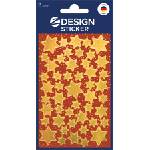 Avery zweckform Стикер, 2 листа, 76x120 mm, AVERY ZWECKFORM, "Z-Design No. 52806", златни звезди (52806)