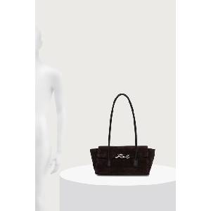 KARL LAGERFELD чанта тип багета дамска от велур K/SIGNATURE (B4W30014)