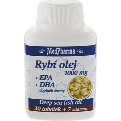 MedPharma Rybí olej 1000 mg + EPA + DHA 37 kapslí