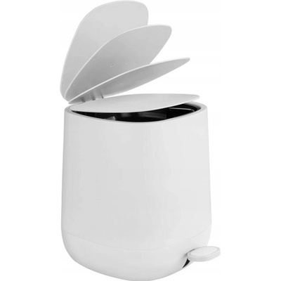 Wenko Kôš do kúpeľne odpadkový elegantný biely 5 l