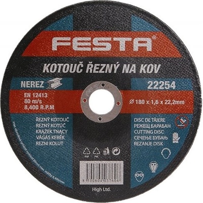Festa Kotúč rezný 180 x 1,6 x 22,2 mm 22254