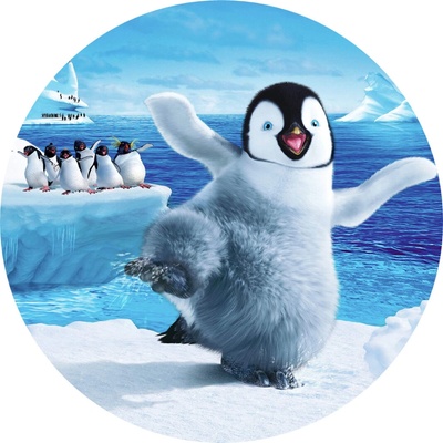 Jedlý papír HAPPY FEET ● Určení: Obrázek na dort – Hledejceny.cz