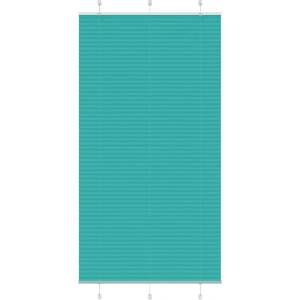 vidaXL Плисирана щора, петролно зелена, 110x200 см, ширина на плата 109, 4 см, полиестер (4015417)