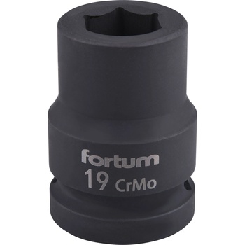 Fortum Машинна (ударна) муфа 3/4", 19 мм, l 52 мм, почернена, fortum