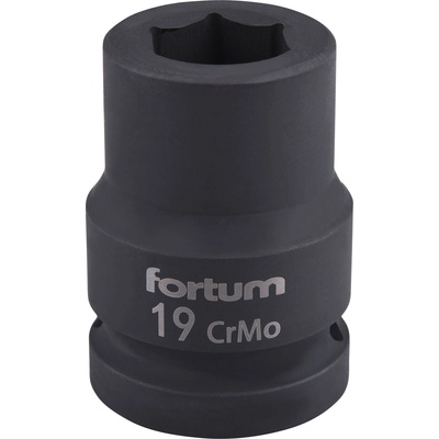 Fortum Машинна (ударна) муфа 3/4", 19 мм, l 52 мм, почернена, fortum