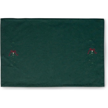 Juna Christmas Fable Подложка за чиния с имел, 43 x 30 см, тъмнозелена (637306)