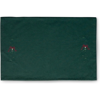 Juna Christmas Fable Подложка за чиния с имел, 43 x 30 см, тъмнозелена (637306)