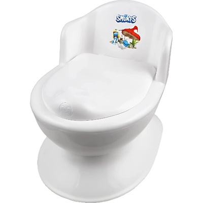 Maltex nočník dizajn WC šmolkovia biely