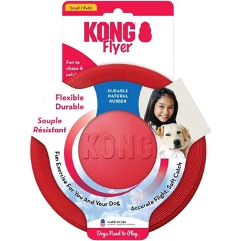 KONG flyer classic small - играчка, фризби, за куче от гума - САЩ - kf15e