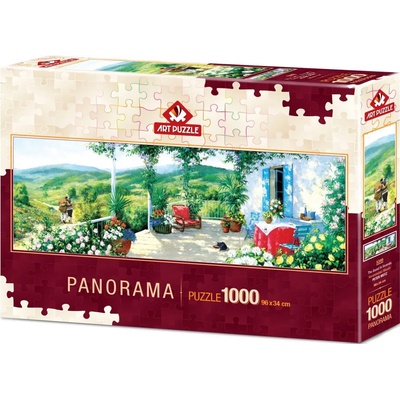 Art Puzzle Панорамен пъзел Art Puzzle от 1000 части - Гост във Веранда (5349)