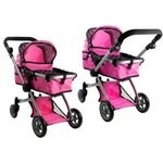 LEAN Toys 2in1 Doll Bogie and Stroller Alice - Pink