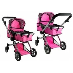LEAN Toys 2in1 Doll Bogie and Stroller Alice - Pink