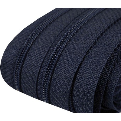 Zip spirálový 3 mm - metráž - různé barvy Zip spirálový 3 mm: 330 Temně modrá