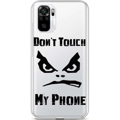 Pouzdro TopQ Xiaomi Redmi Note 10S Don't Touch průhledný 85969