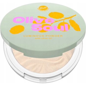 Bell HYPOAllergenic Bell Olive Soul Озаряваща пудра за лице, 01 Dewy Olive, 6.8 g