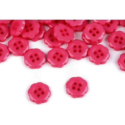 Prima-obchod Knoflík květ velikost 20", barva 9 růžová malinová