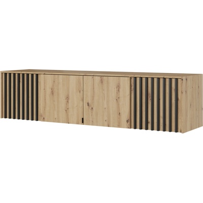 Piaski Nelly 206 cm dub artisan / černý – Zboží Dáma