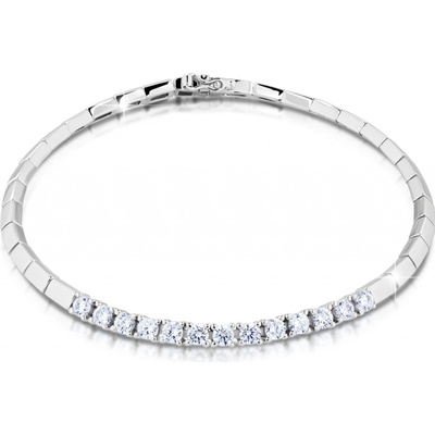 Modesi elegantní stříbrný náramek s kubickými zirkony M01751