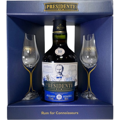 Presidente 19 Sistema Solera 40% 0,7 l (dárkové balení 2 sklenice)