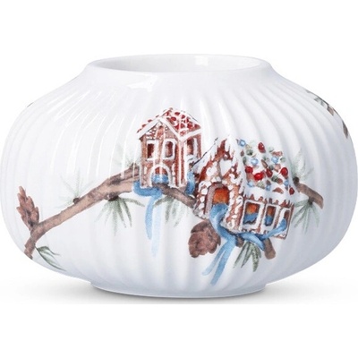 Keramický svícen Hammershoi Christmas White 10 cm Kähler