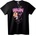 NOONEBRAND Тениска УТЕХА Мечка с Огнена Роза - 2XL, Black