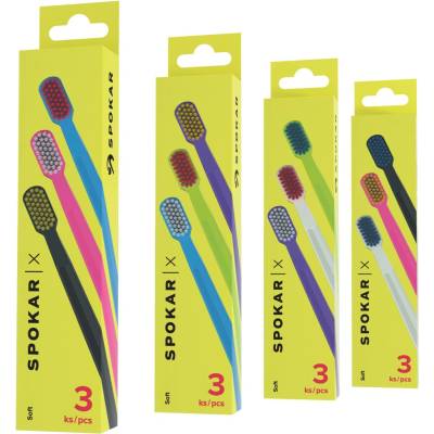 Spokar X 3429 zubní kartáček SOFT 3 ks