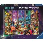 Ravensburger Пъзел Ravensburger от 1000 части - Зимен кът за четене (12001585)