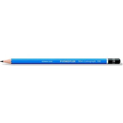 STAEDTLER Графитен молив, 2B, шестоъгълен, STAEDTLER "Mars Lumograph 100" 100-2B (100-2B)