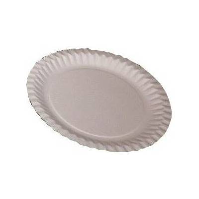 Talíř papírový průměr 23 cm, bílý, 100 ks/bal. 721230PA