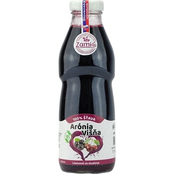 Zamio 100% ovocná šťava Arónia Višňa 0,5 l