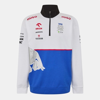 HUGO BOSS Горнище с цип Hugo Racing Bulls 2024 Quarter Zip Top Adults - White