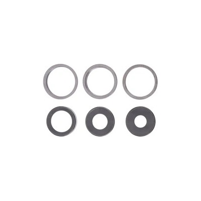 Sklíčko zadní kamery iPhone 13 PRO MAX + rámeček black (3pcs.)