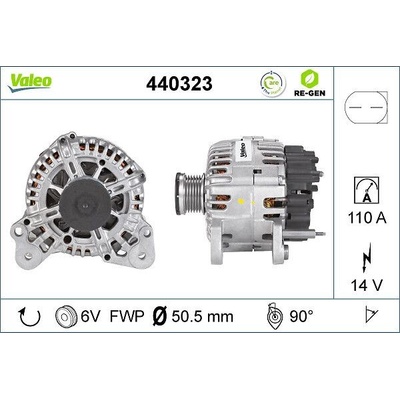 Alternátor VALEO RE-GEN - STANDARD EXCHANGE 440323