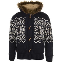 SoulCal na zip Lined Knit pánské Jumper Navy Ecru