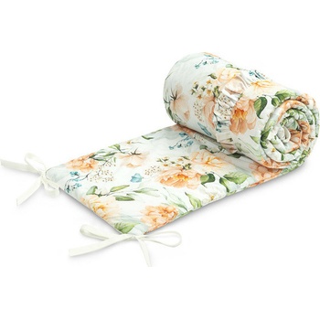 Sensillo Mantinel do postýlky s volánkem Pivoňky