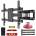Maclean TV mount, max VESA 600x400, 32-85, 60kg, tilt and swivel adjustment, profile 65-390mm, black, MC-789