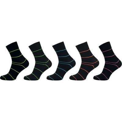 Novia dámské ponožky Lycra proužek 1072 balení 5 párů