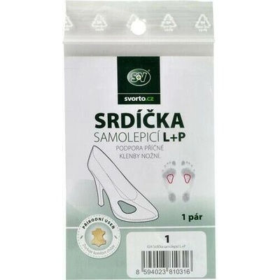 Svorto Srdíčka do bot samolepicí 024 béžová L+P 2