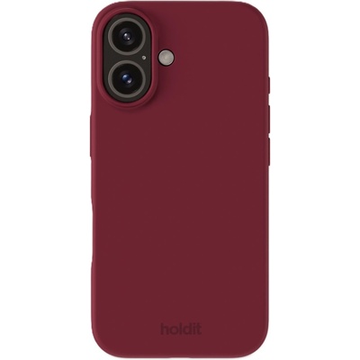 Holdit Калъф Holdit - Silicone, iPhone 16, червен (7330985165115)