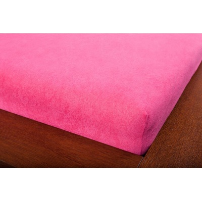 Wooline Froté prostěradlo růžové 90x200