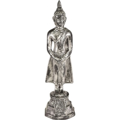 Sanu Babu Narozeninový Buddha, neděle, pryskyřice, stříbrná patina, 30cm