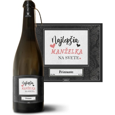 Sablio Najlepšia manželka na svete Prosecco biele suché šumivé víno 10,5 % 0,75 l (holá fľaša)