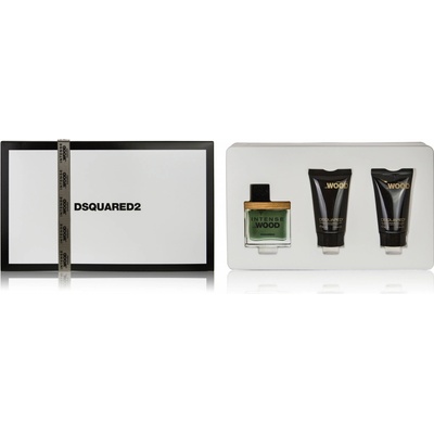 Dsquared2 Intense He Wood EDT 30 ml + sprchový gel 30 ml + tělové mléko 30 ml dárková sada