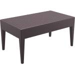 Bogdan Furniture Am Пластмасова маса Маями 92/53/45h кафява