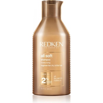 Redken All Soft šampon pro suché a lámavé vlasy s arganovým olejem 300 ml