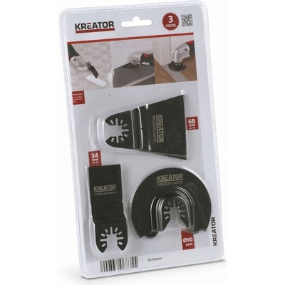 Sada príslušenstva Kreator KRT990040 pre oscilačné brúsky 3ks, 63605033