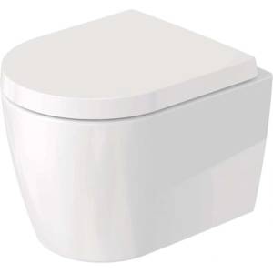 Duravit ME by Starck - Окачена тоалетна чиния със седалка SoftClose, Rimless, DuraShield, бяла 453009AAA1 (453009AAA1)