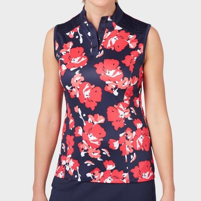 Callaway Golf LARGE SCALE FLORAL BUTTON modrá s potlačou kvetov